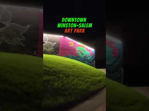 Walking through ARTivity in Winston-Salem NC at Night video thumbnail